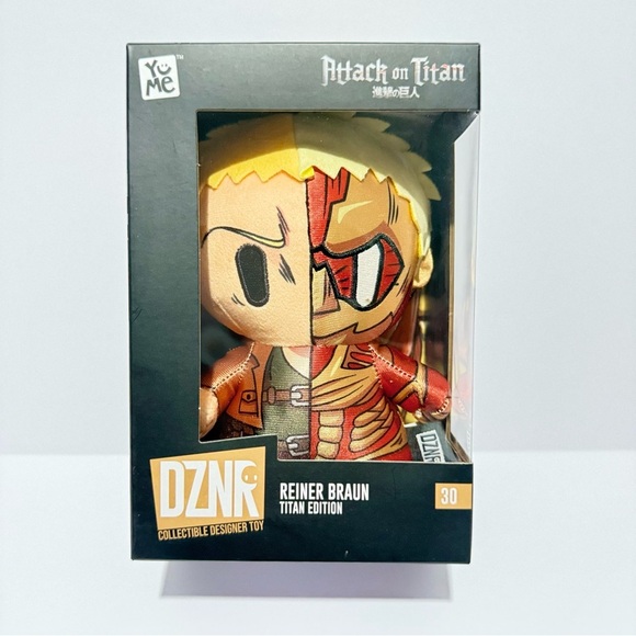 DZNR Collectible Designer Toy Titan Attack on Titan Stuffed Reiner Braun - Picture 1 of 5